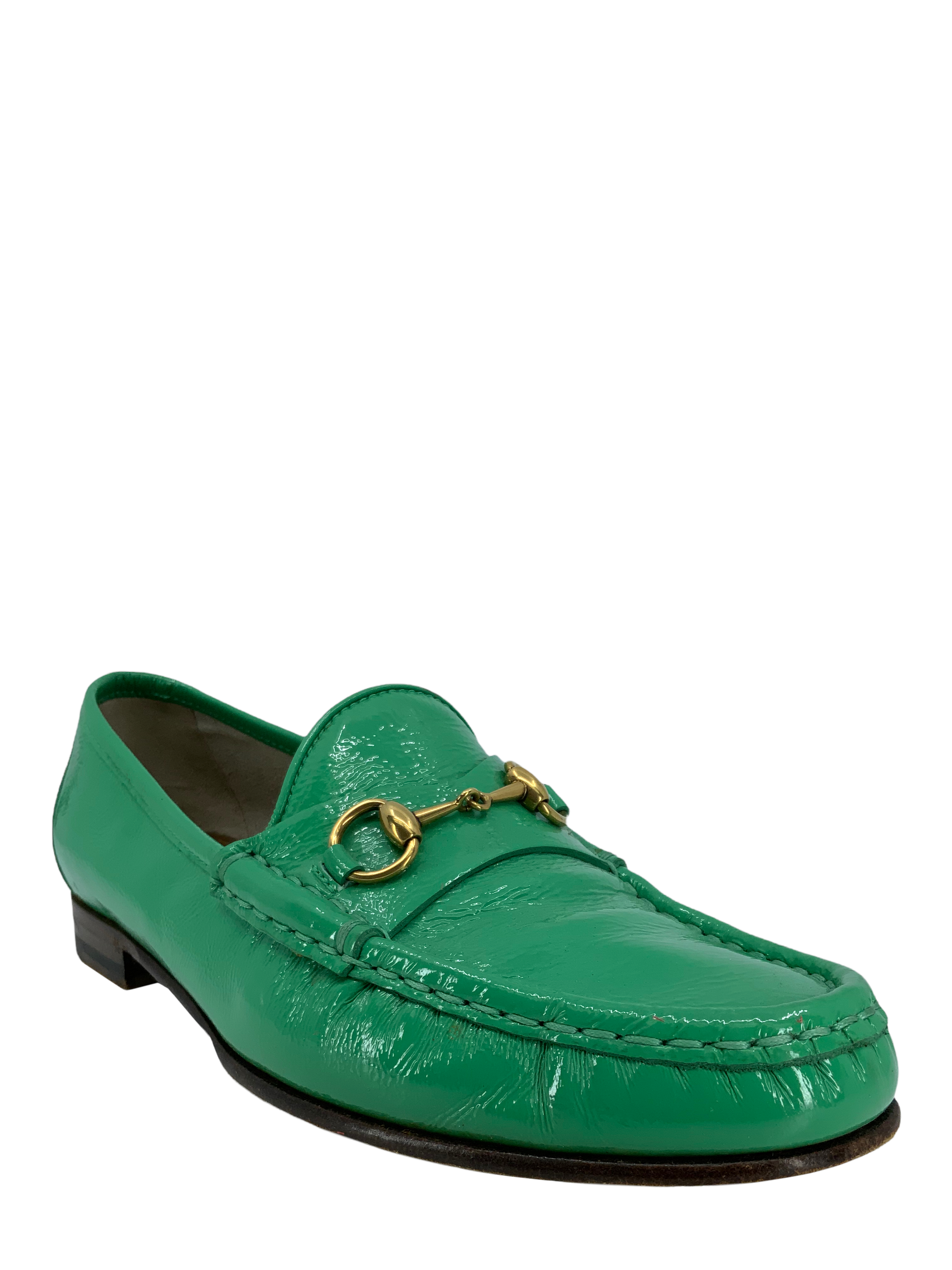 Gucci Classic Patent Leather Horsebit Loafers for Men - Size 8 US | Luxury Italian Designer Shoes for Business, Office & Formal Occasions
