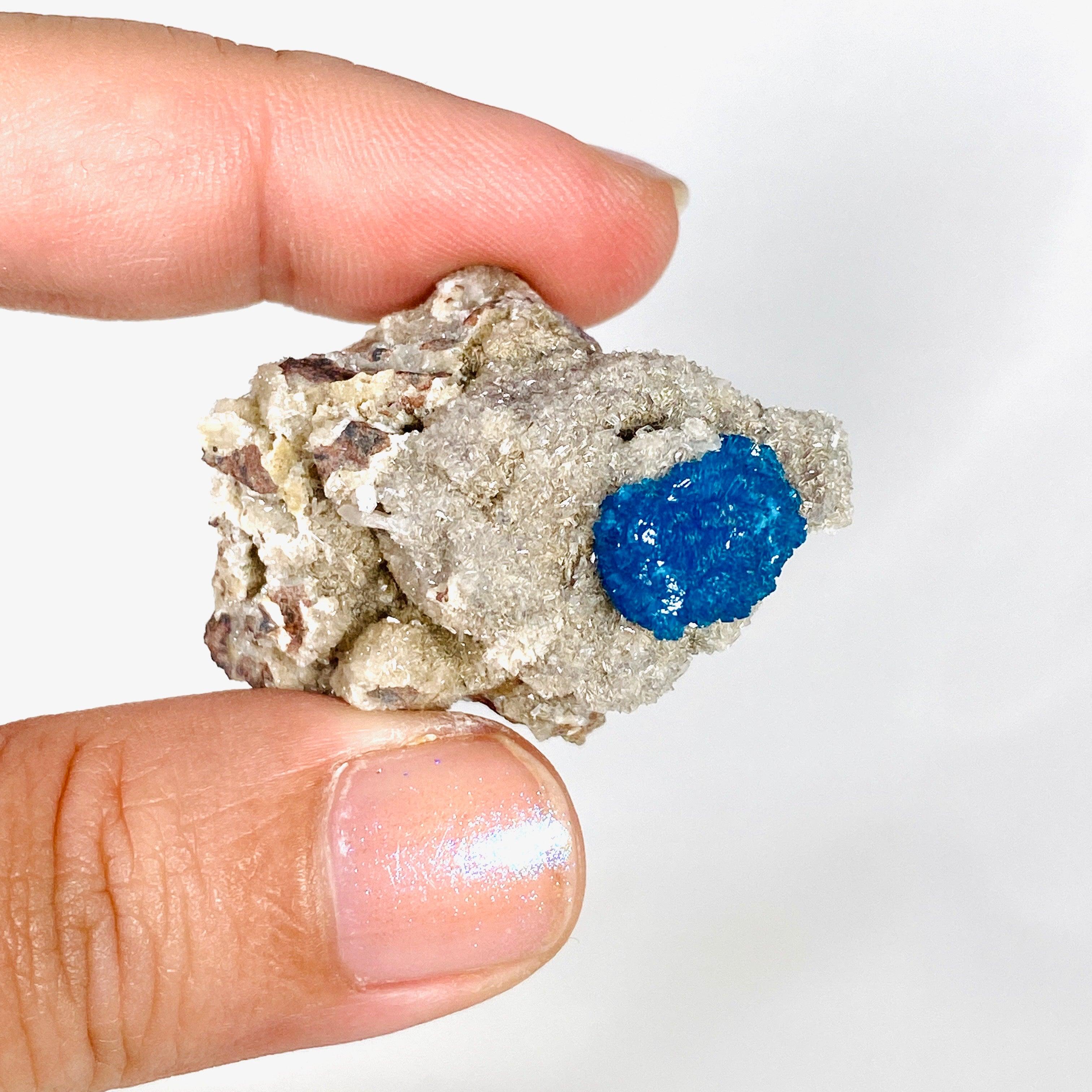 Natural Cavansite Crystal Specimen CAV 22 - Rare Blue Mineral Collection for Home Decor, Meditation & Healing Crystals Display