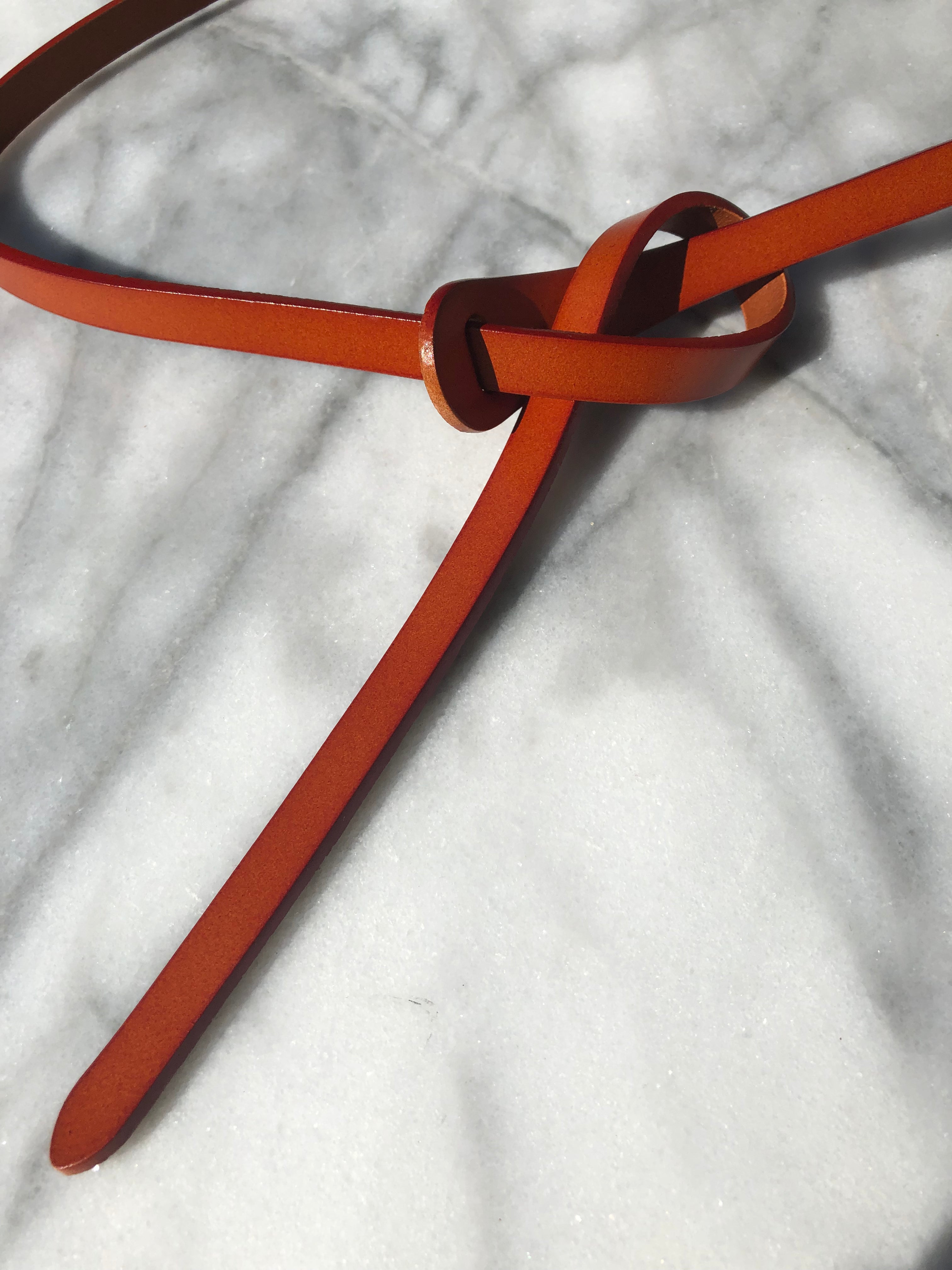 Thin Loop Belt in Tan - Stylish & Minimalist Waist Belt for Women & Men | Perfect for Casual, Office & Everyday Outfits