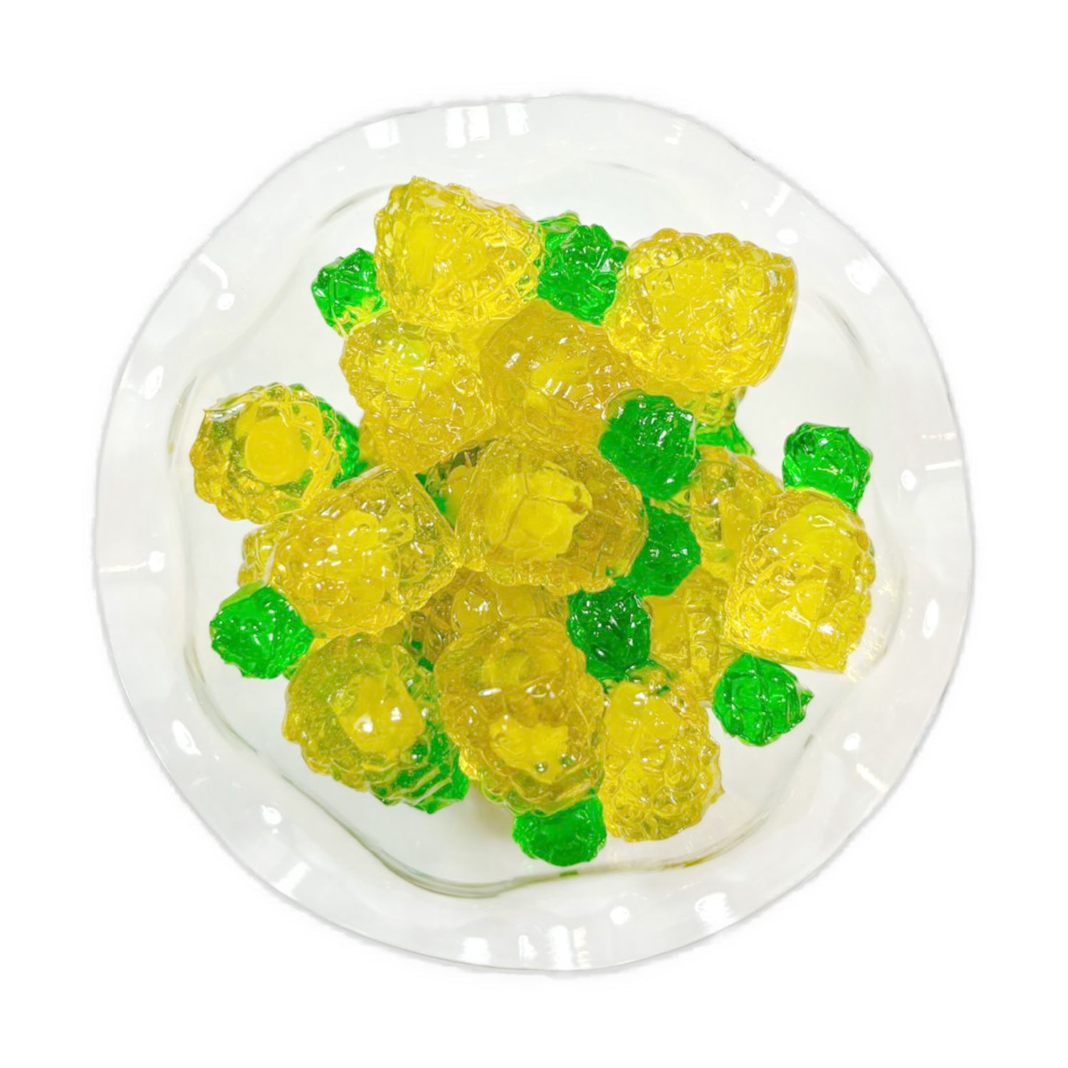 Hilco 4D Gummy Pineapple Candy - 2.2lb Resealable Bag | Sweet & Chewy Pineapple Flavored Treats for Parties, Snacks & Gift Giving