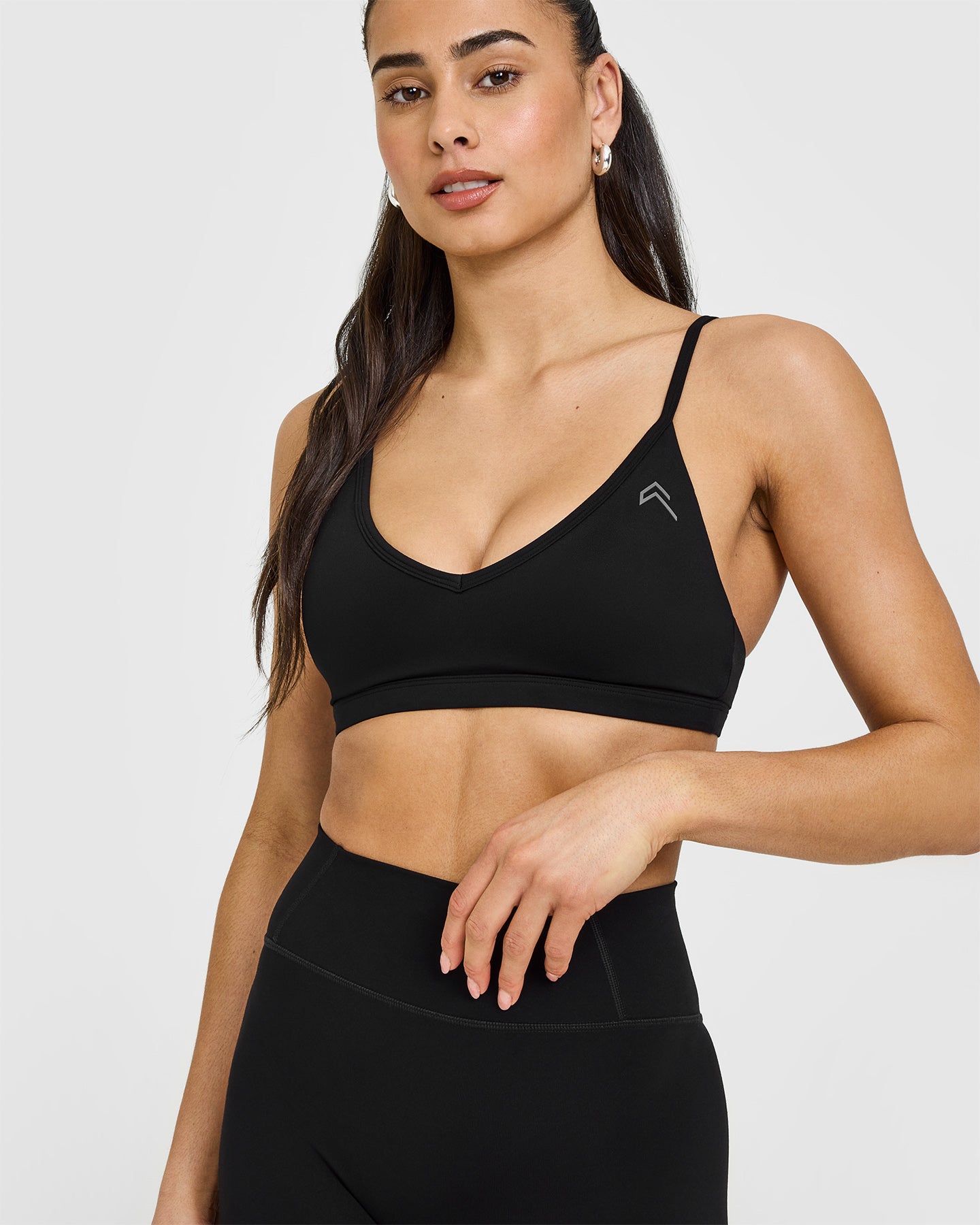 Timeless Strappy Bralette - Comfortable Wireless Lace Bralette for Women | Black | Perfect for Everyday Wear, Yoga & Lounge