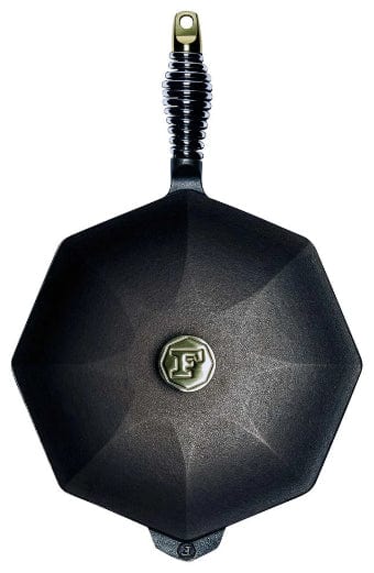 Premium Finex Cast Iron Skillet with Lid - 8 & 12 Inch Sizes - Perfect for Searing, Baking & Camping - Durable Kitchen Cookware for Stovetop & Oven Use