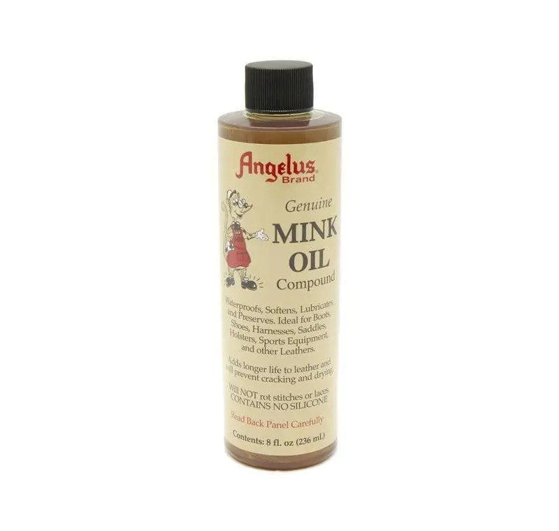 Angelus Mink Oil for Leather Care - Waterproof Conditioner & Protector for Boots, Bags, Jackets - Restores Shine & Softness - Ideal for Leather Shoes, Purses & Furniture