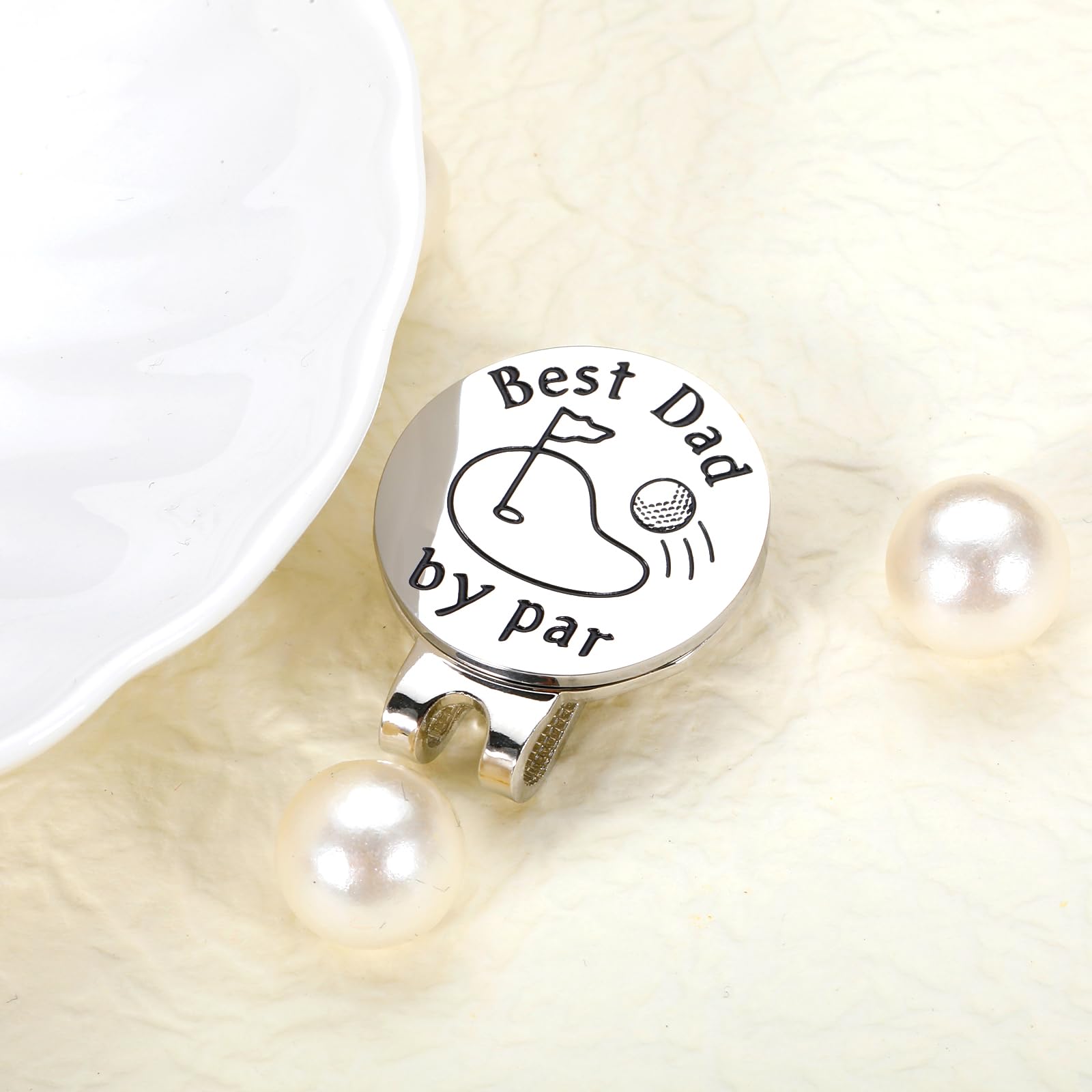 Valentine's Day & Birthday Gifts for Dad - Golf Ball Marker & Hat Clip Set | Unique Father's Day Presents from Daughter/Son/Wife | Golf Accessories for Men & New Dads | Perfect for Golf Courses, Father's Day Celebrations & Special Occasions