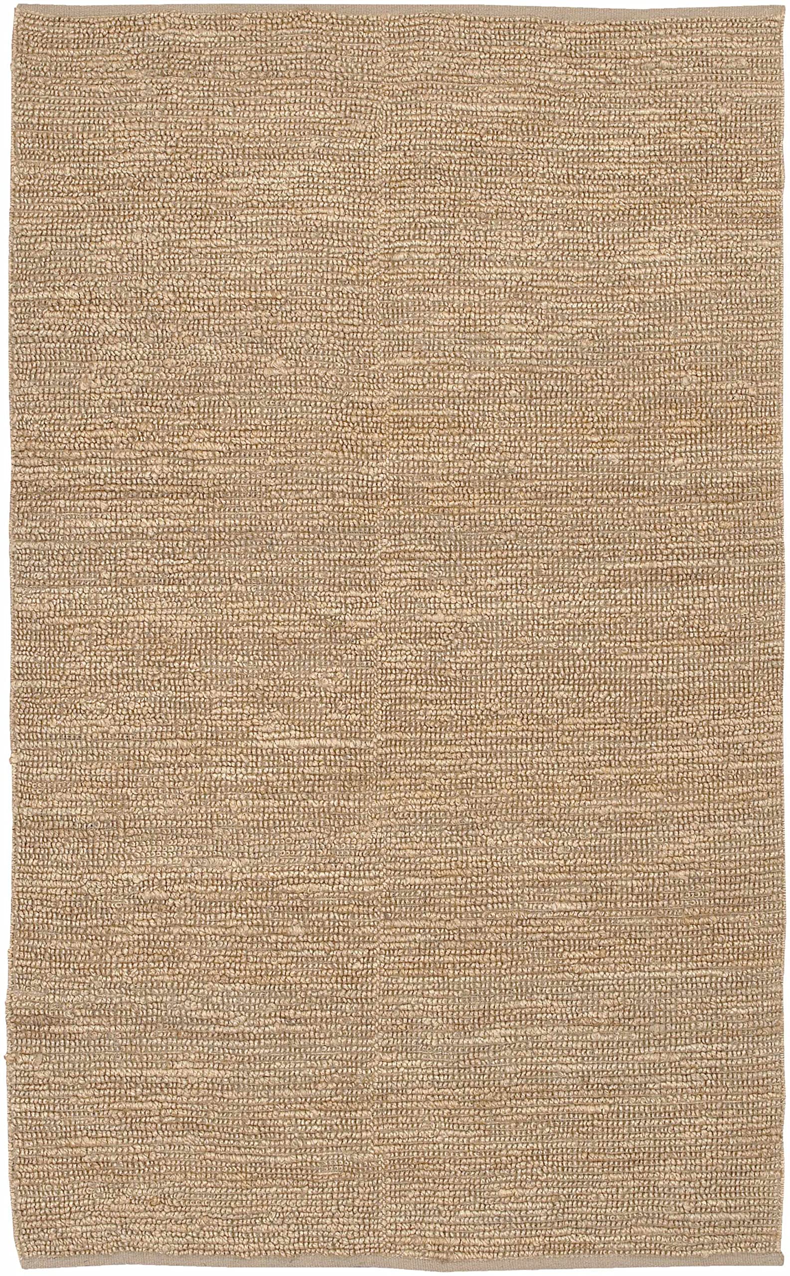 Hauteloom Glover Iantha Natural Jute Rug - Handwoven Sea Grass Area Rug - Eco-Friendly Farmhouse Style Carpet - Rattan Wicker Look - Brown & Beige - 3'6