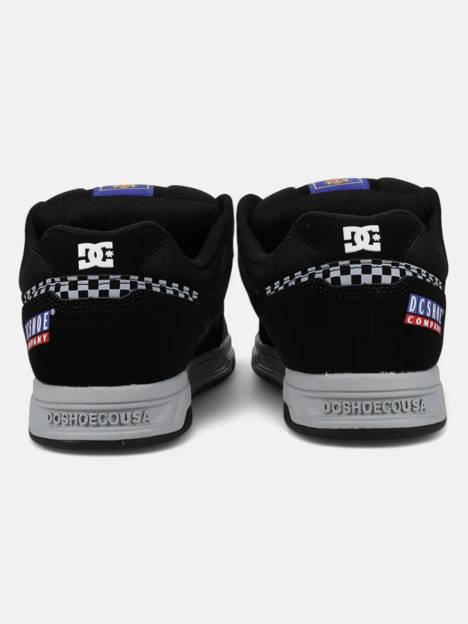 DC Stag Skate Shoes for Men - Black, Gray & Blue - Comfortable Sneakers for Skateboarding, Casual Wear & Street Style