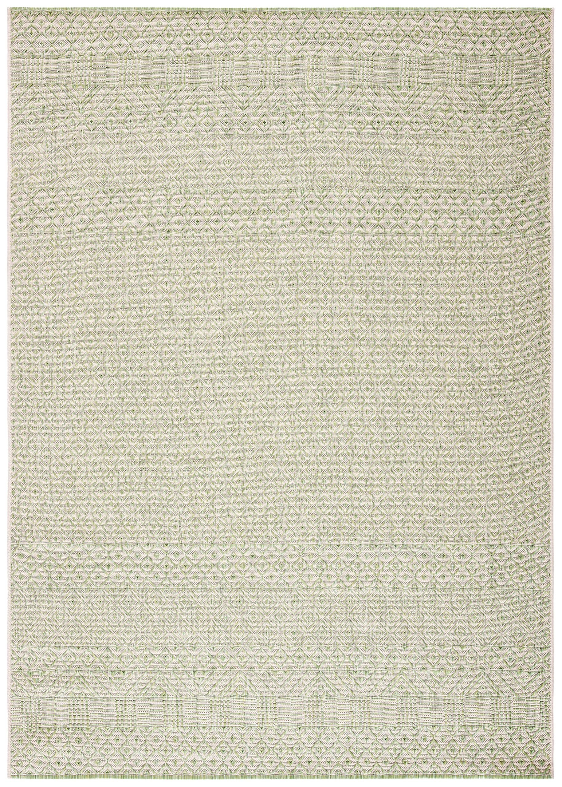 SAFAVIEH Courtyard Collection 8' x 10' Beige & Aqua Moroccan Design Non-Shedding Indoor Outdoor Washable Area Rug - Perfect for Living Room, Bedroom, Patio, Backyard & Mudroom (CY6235-21312)