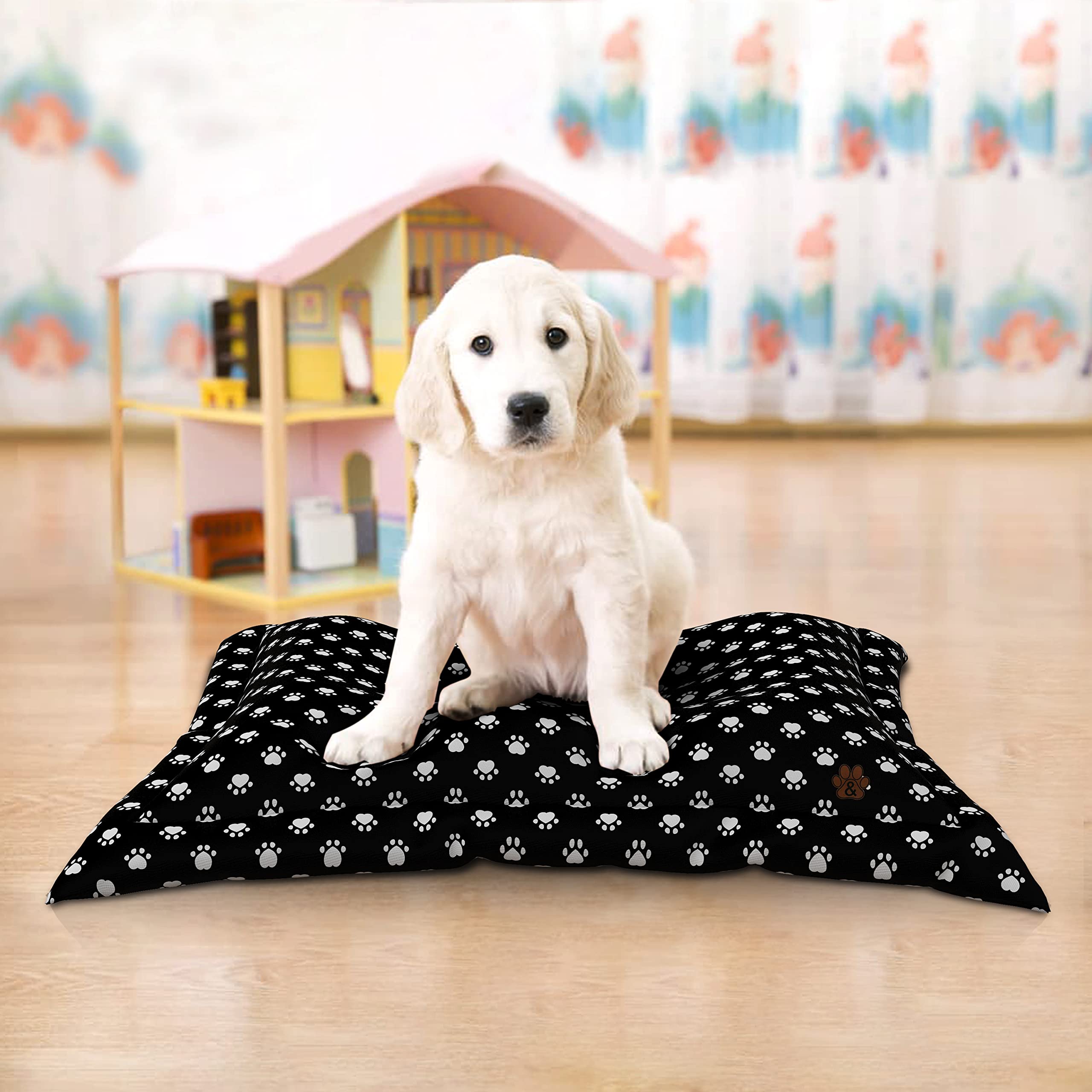 Premium Non-Slip Dog Bed Mat for Large Medium Small Dogs & Cats - Washable Pet Mattress with Anti-Slip Bottom (Pattern 10, Large Size) - Perfect for Living Room, Bedroom & Crate Comfort