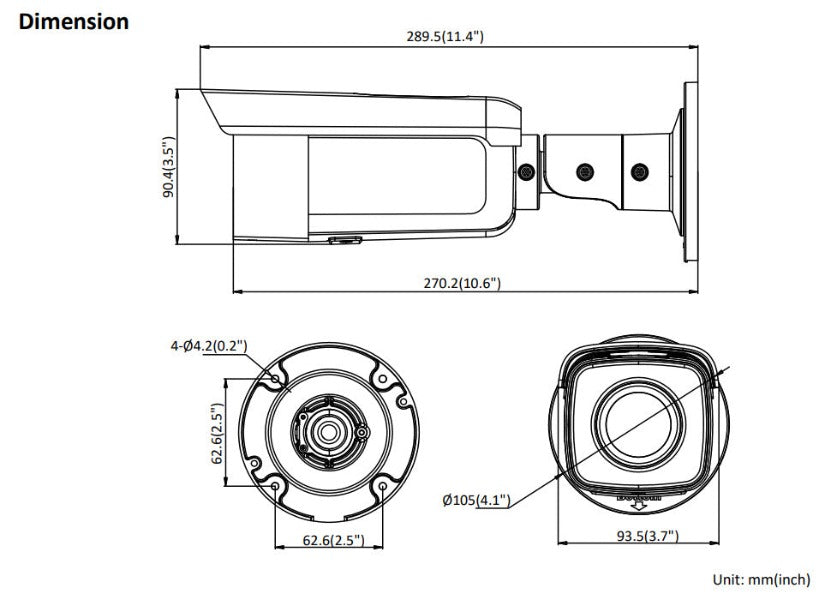 Hikvision DS-2CD2T66G2-I 6MP Outdoor Bullet Security Camera with AcuSense & DarkFighter Technology - Night Vision, Weatherproof, Motion Detection for Home & Business Surveillance