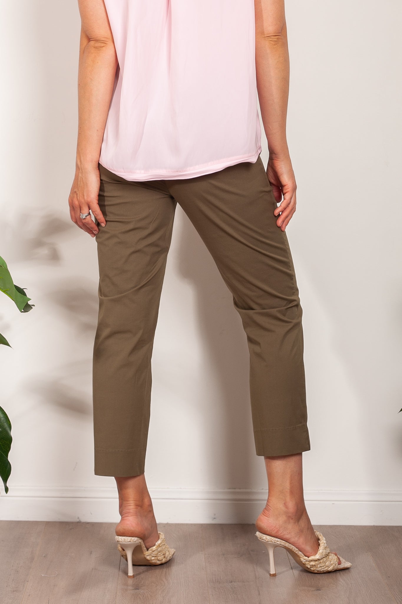 M.E.L. Tulum Women's Cotton Cropped Pants - High Waisted Casual Summer Pants for Beach, Vacation & Boho Style Outfits