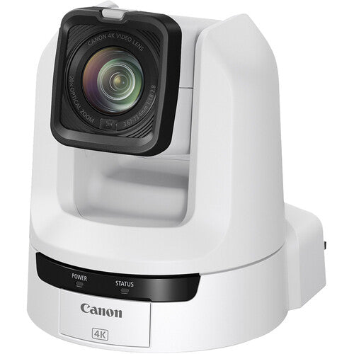 Canon CR N100 4K NDI PTZ Camera with 20x Optical Zoom - Professional Live Streaming & Video Conferencing (Titanium White) - Perfect for Church Broadcasts, Studio Productions & Remote Interviews