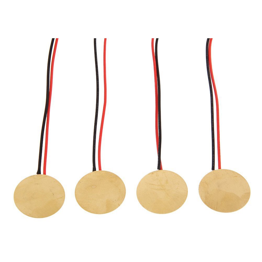 12Pcs 27mm Piezo Disc Pickups with Wires for Microphone, Drum Trigger, Acoustic Guitar CBG - Perfect for DIY Instrument Projects and Sound Amplification