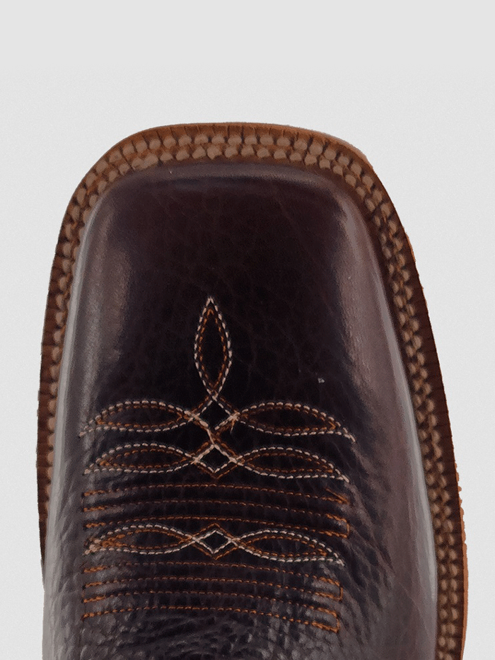R.Watson RW8020 Genuine Cowhide Western Boots for Men - Walnut Brown - Durable & Comfortable for Riding, Work & Outdoor Activities