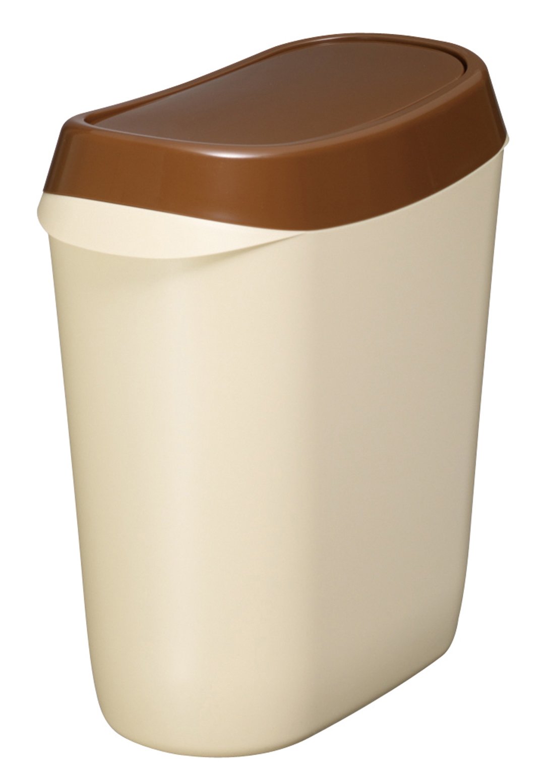 Iseto 3L Swing Trash Can with Lid - Compact Kitchen Waste Bin for Bathroom, Office & Bedroom - Space-Saving Design with Smooth Swing Motion