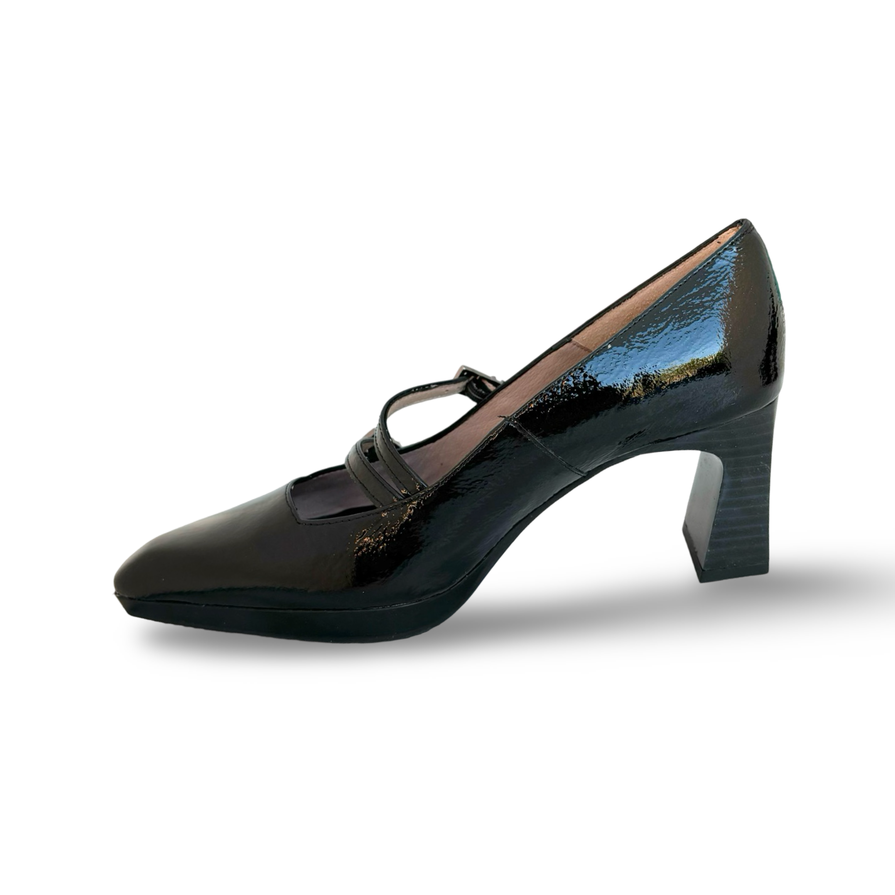 Stylish Ankara Double Strap Pumps - Women's Comfortable High Heel Dress Shoes for Party, Wedding & Evening Occasions