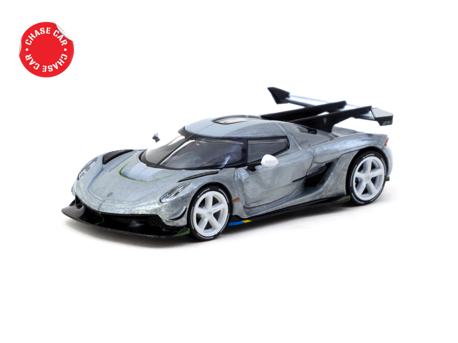 Tarmac Works 1/64 Scale Koenigsegg Jesko Attack White Diecast Model Car with Tarmac Cards - Lamley Special Edition Collectible for Car Enthusiasts | Perfect for Display, Gifts, and Diecast Collections