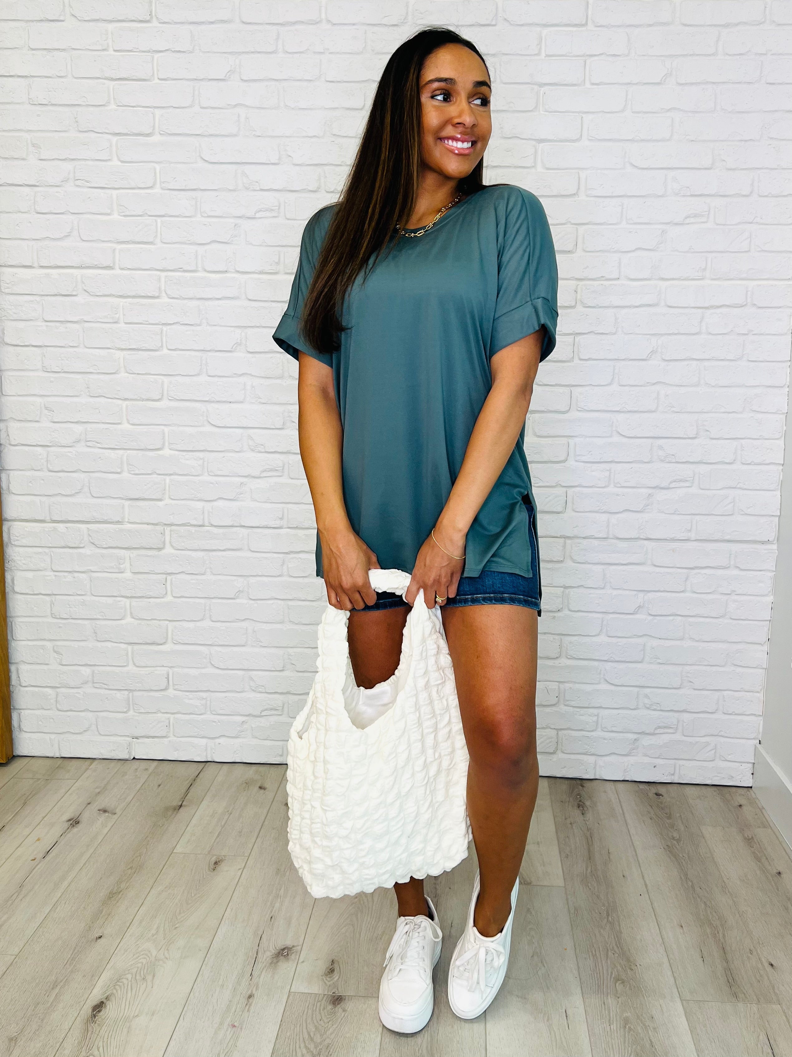 Premium Cream Cloud Tote Bag - Lightweight & Durable Day Out Essentials Carrier - Perfect for Beach, Shopping & Work Commute