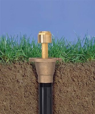 Orbit 54070 3-Pack Brass Pop-Up Flush Head Sprinkler with Full Pattern Spray Nozzle - Durable Lawn Irrigation System for Gardens, Lawns & Landscaping
