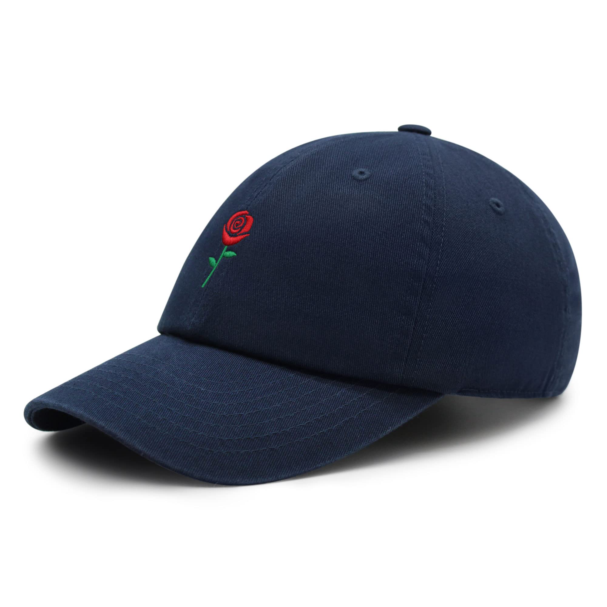 Premium Embroidered Rose Dad Hat - Stylish Baseball Cap for Men & Women - Perfect for Outdoor Activities, Casual Wear, and Fashion Accessories