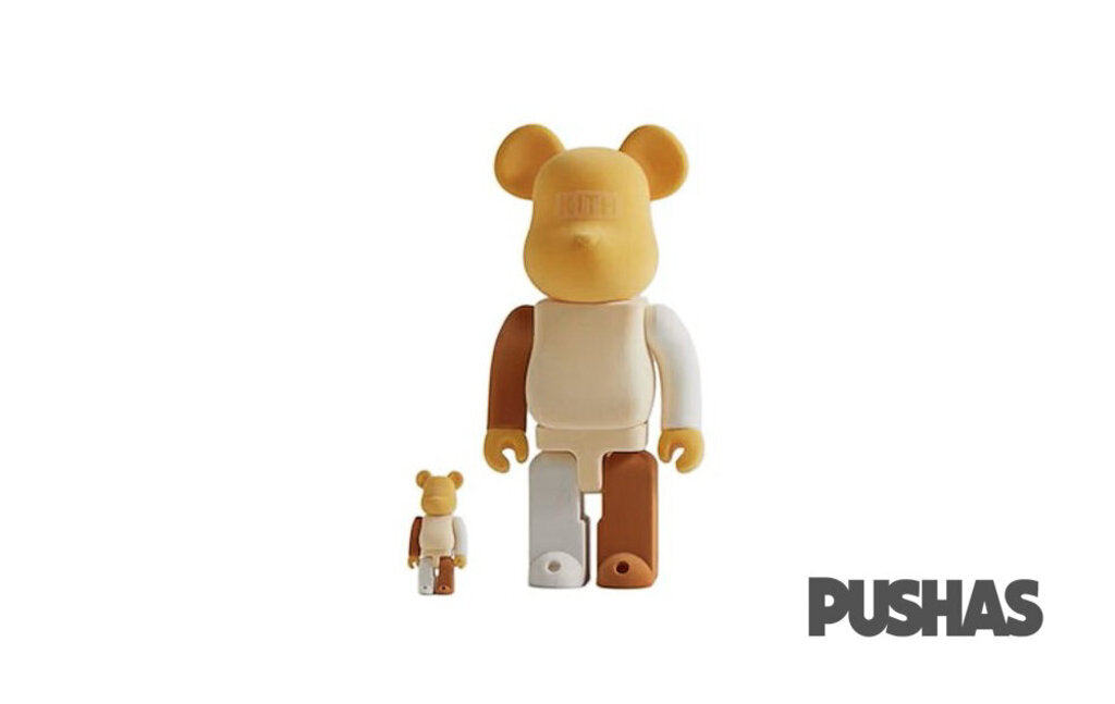 Bearbrick x Kith 'Desert 400% / 100%' Collectible Vinyl Figure (2022 Edition) - Perfect for Home Display, Office Decor & Anime Collector's Showcase