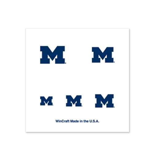 Michigan Wolverines Nail Decals - 4 Pack Temporary Nail Tattoos for Game Day & Sports Events | Perfect for Football Fans & Team Spirit