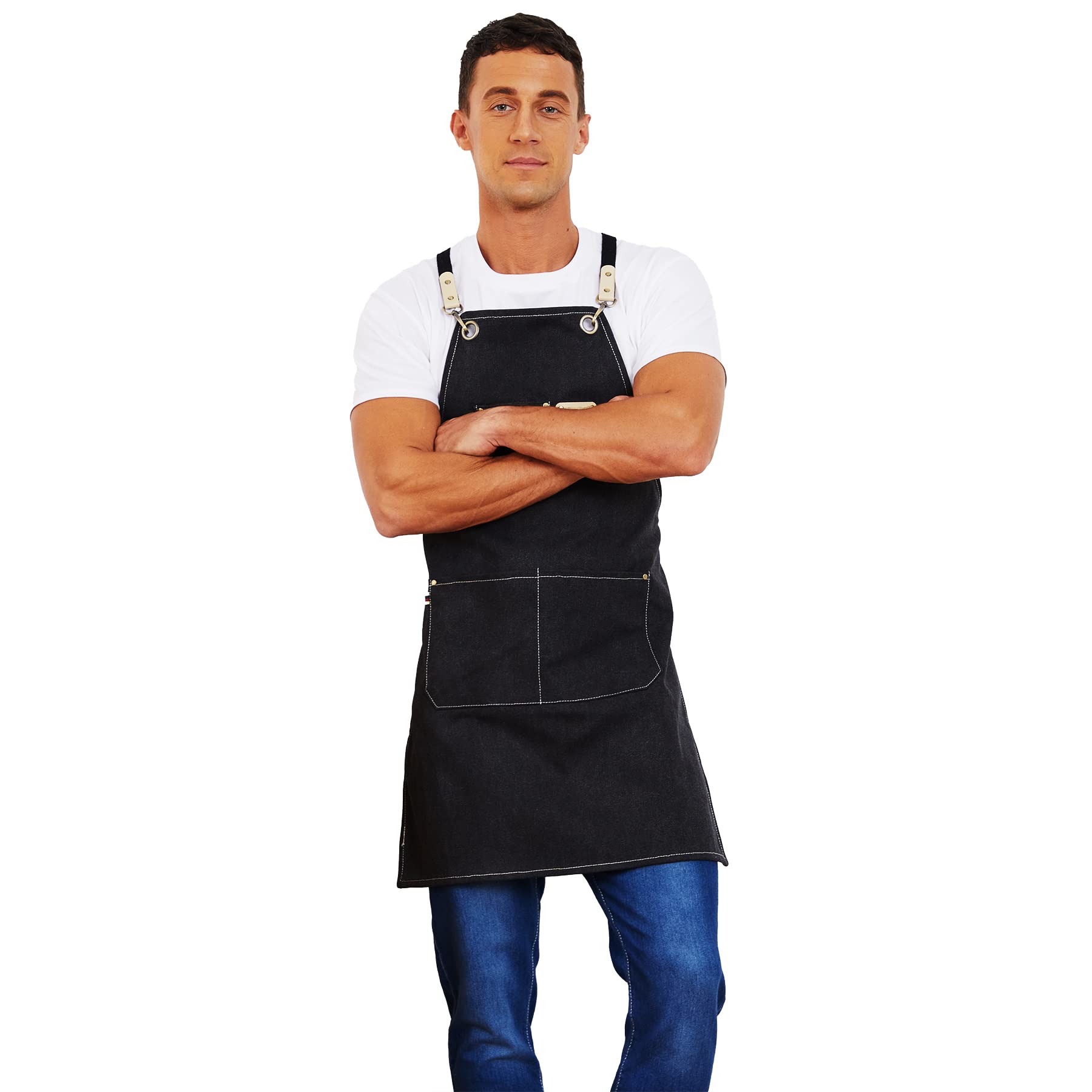 ErrandsHelper Adjustable Apron for Kitchen Cooking, Painting, Gardening & Cleaning - Durable Multi-Purpose Work Apron for Chefs, Artists, Gardeners & DIY Enthusiasts | Perfect for Home, Restaurant, Workshop & Outdoor Use