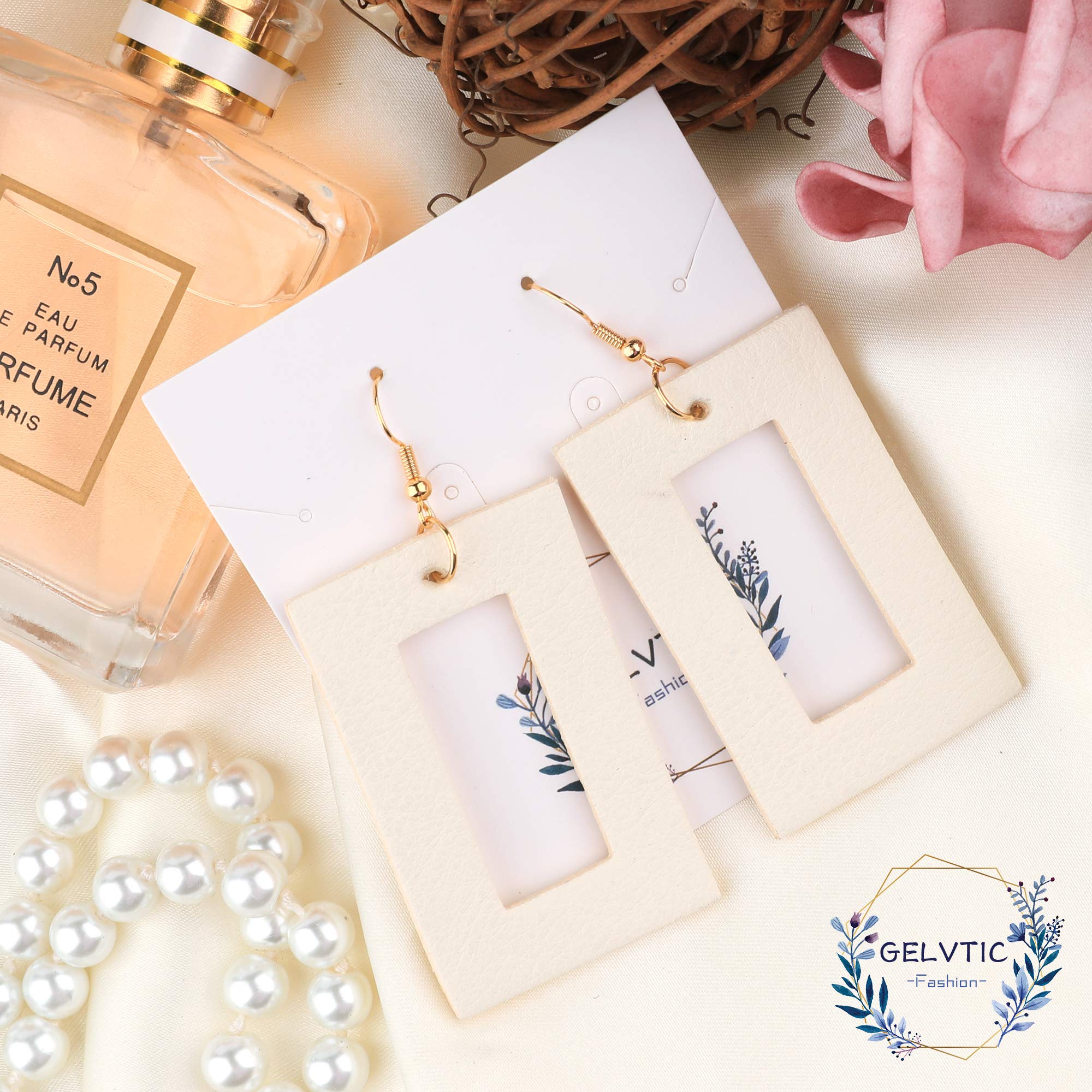 Stylish Lightweight Leather Dangle Earrings for Women - Trendy Drop Earrings for Girls, Perfect Gift for Her - Ideal for Parties, Weddings & Everyday Wear