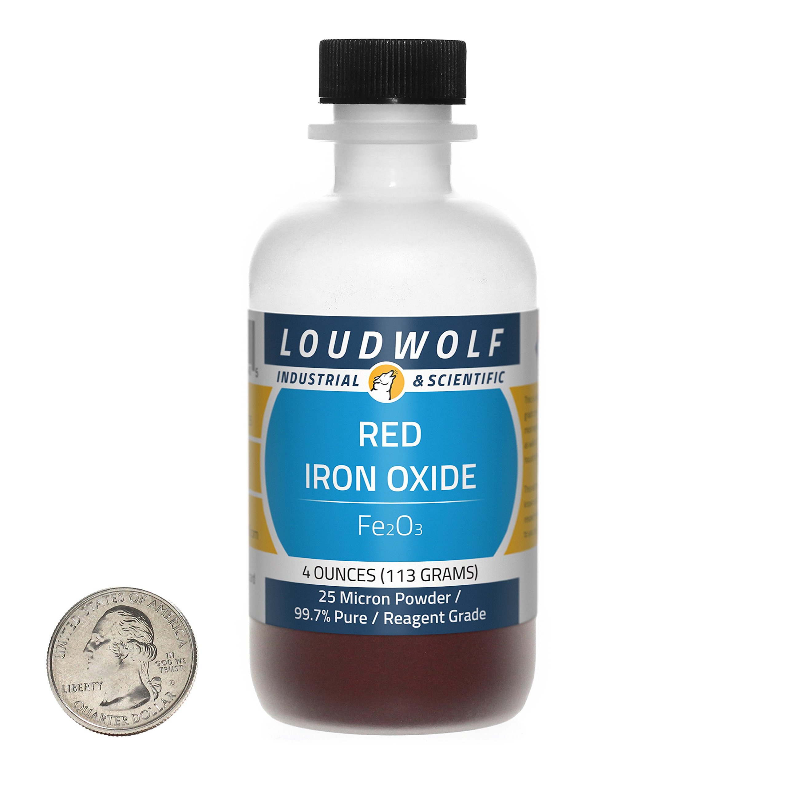 99.7% Pure Iron Oxide Red Powder - 25 Micron Particle Size (4 oz) for Soap Making, Epoxy Resin Coloring & DIY Crafts