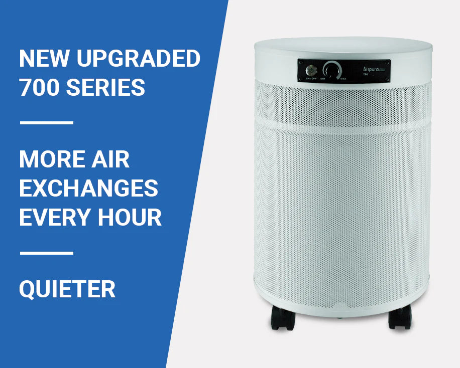Airpura F700 HEPA Air Purifier for Large Rooms up to 2500 sq ft - Removes Formaldehyde, VOCs, Dust, Pollen & Allergens - Ideal for Home, Office & Allergy Relief