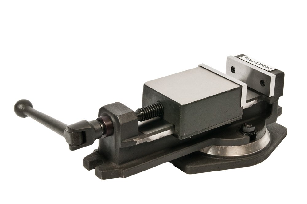 Palmgren MVS40 4-Inch Swivel Base Milling Machine Vise - Heavy Duty Dark Grey Metalworking Tool for Precision Machining & Metal Fabrication