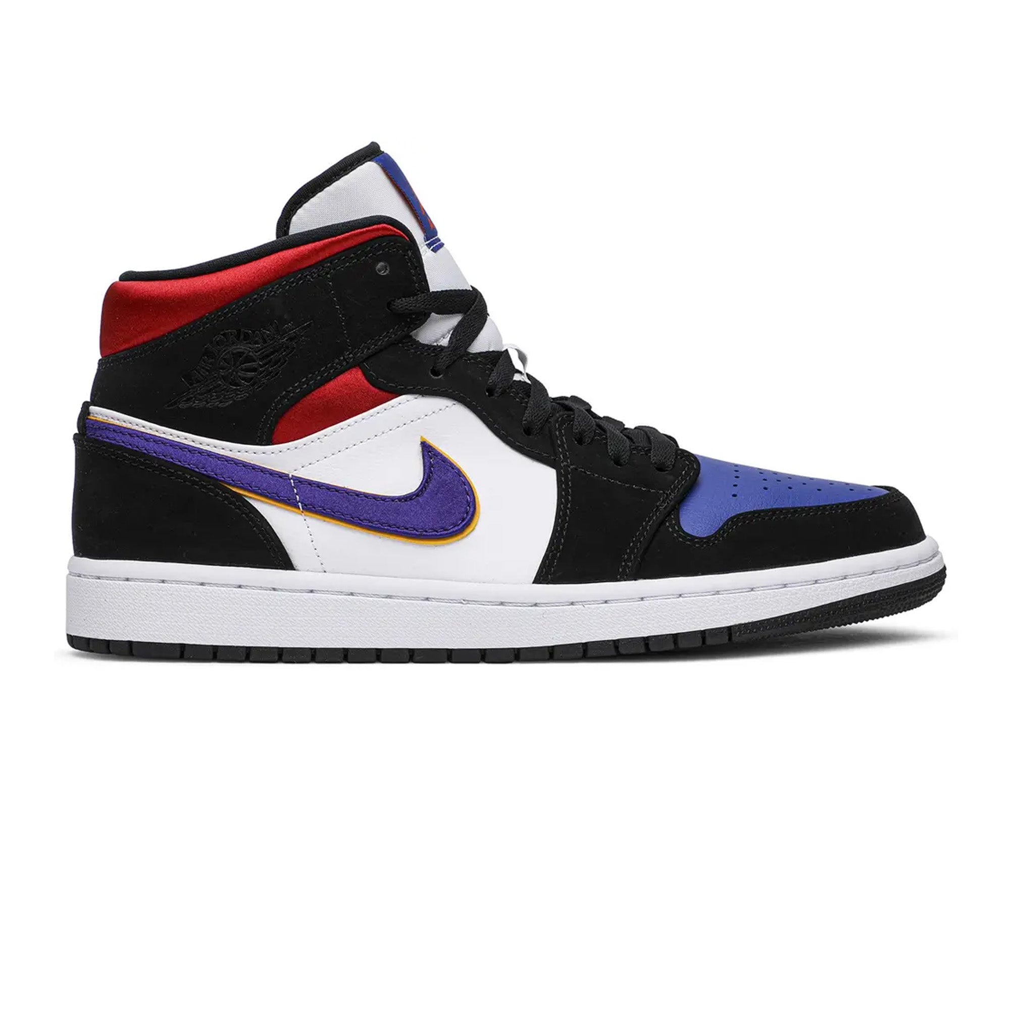 Air Jordan 1 Mid 'Lakers Top 3' Basketball Shoes (2019) - Men's High-Top Sneakers for Streetwear & Court Performance - Perfect for NBA Fans, Basketball Games & Urban Fashion