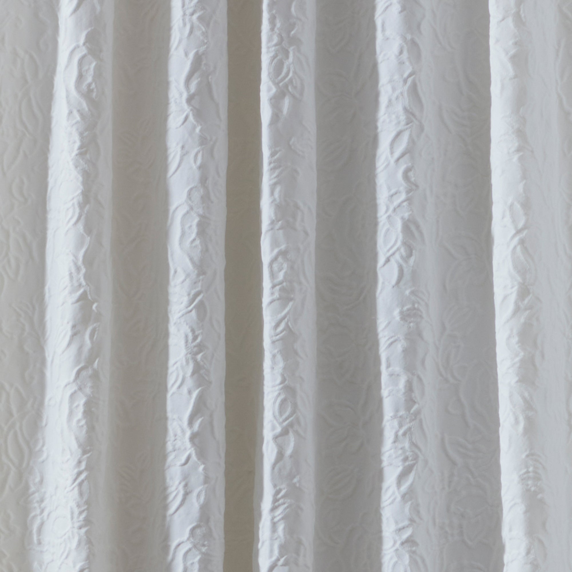 Appletree Heritage Collier Pencil Pleat Curtains in White - Elegant Window Treatments for Living Room & Bedroom