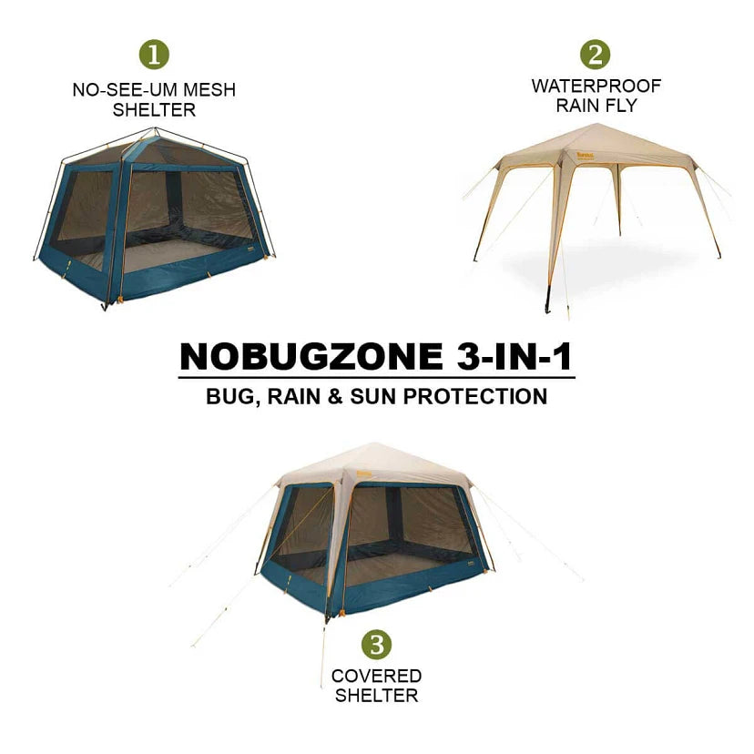 Eureka NoBugZone Shelter 3-in-1 Mosquito Net Tent - Lightweight Camping Gear for Outdoor Adventures, Backpacking & Hiking