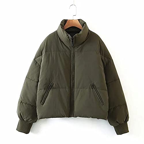 Women's Winter Puffer Down Jacket - Long Sleeve Full Zip Hooded Coat with Pockets, Oversized Short Padded Parka for Cold Weather - Perfect for Snowboarding, Skiing & Daily Winter Wear