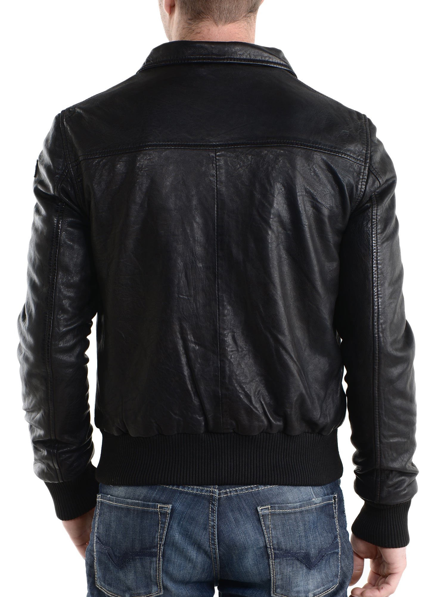 Genuine Cow Leather Jacket for Men - Slim Fit Motorcycle Biker Jacket XC103 | Premium Quality Leather Outerwear for Riding, Casual Wear & Outdoor Adventures