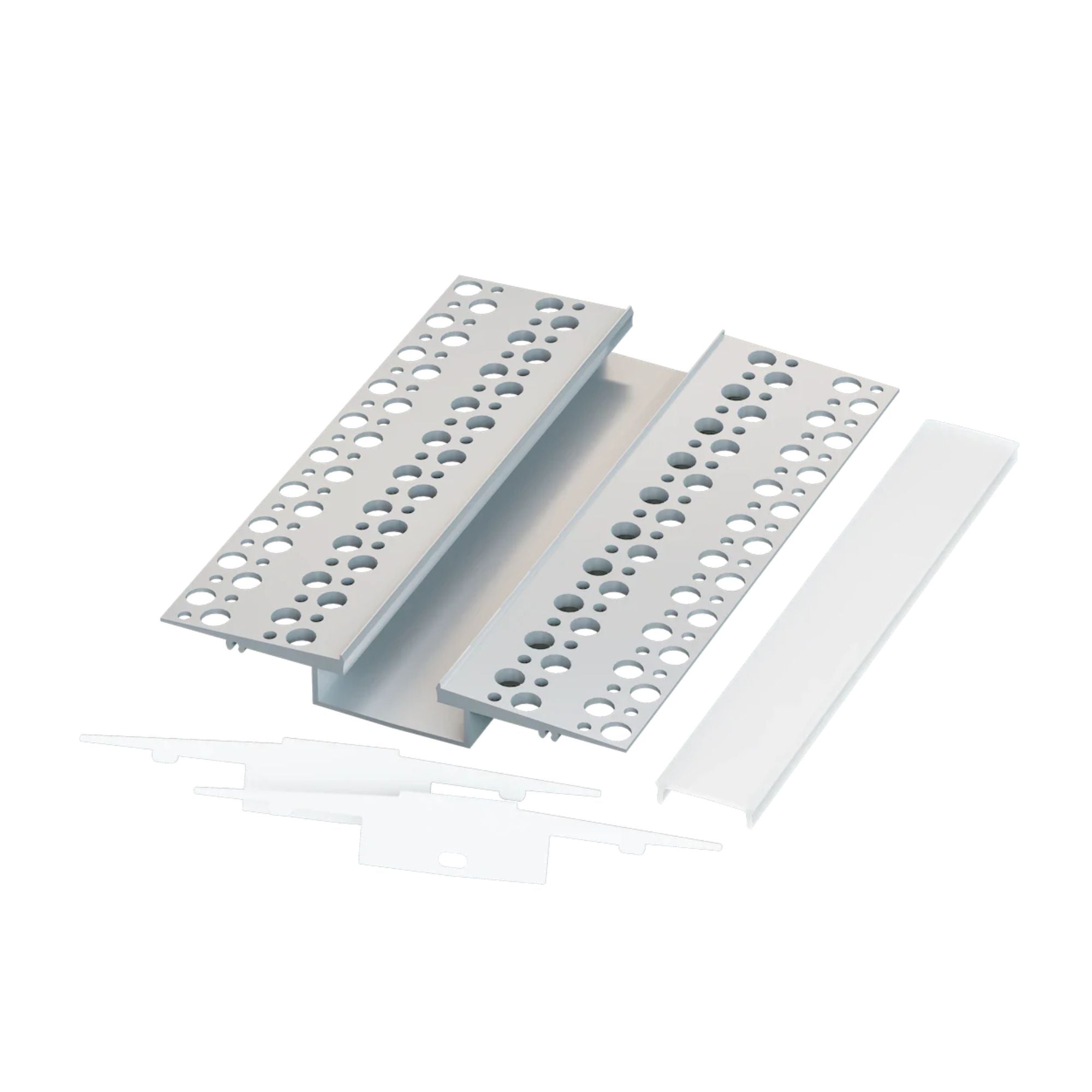 78-Pack Aluminum Channel Extrusion for Mud Work - Heavy Duty Construction & DIY Projects - Perfect for Landscaping, Fencing, and Drainage Systems