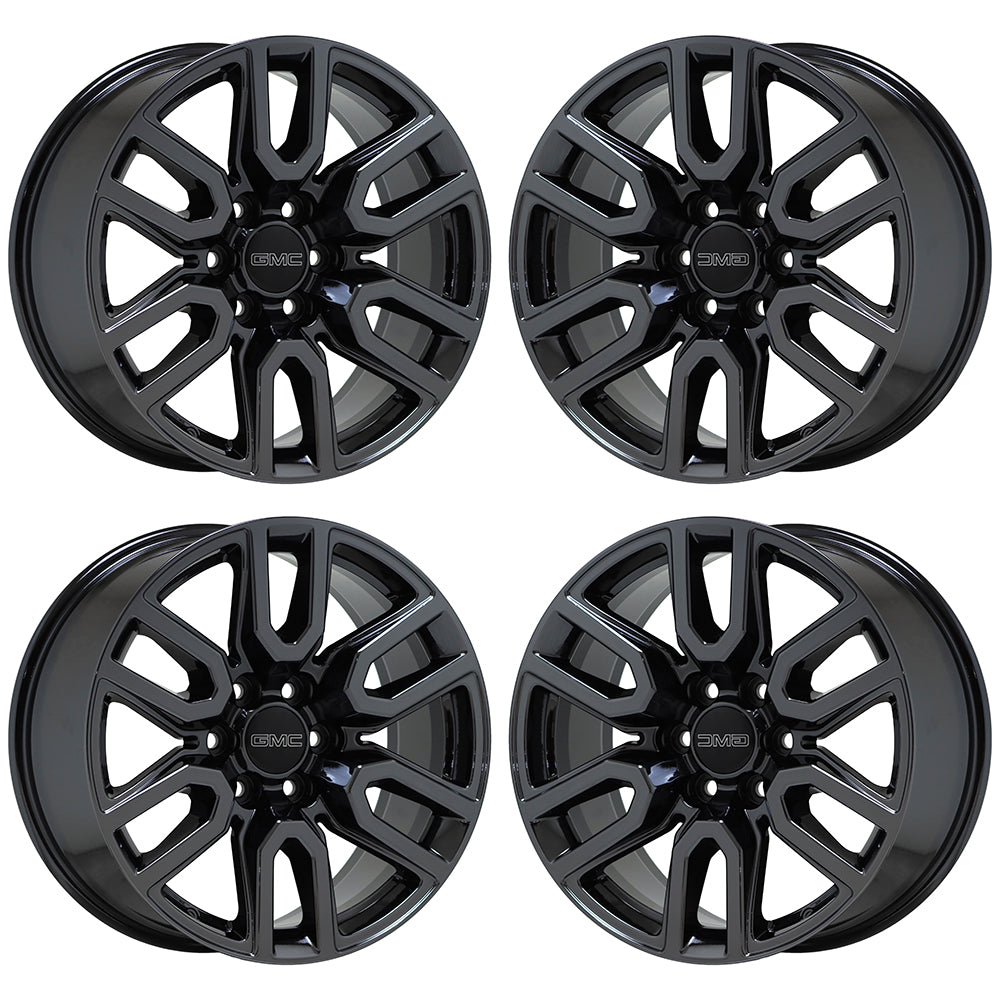 20 GMC Sierra 1500 Black Chrome Factory OEM Wheels Rims 5914 EXCHANGE - Premium Truck Accessories for Off-Road & Street Driving