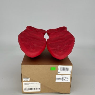 Adidas Yeezy Foam RNNR Vermilion - Men's Size 9 Sneakers (GW3355) | Comfortable Slip-On Shoes for Running, Gym & Casual Wear