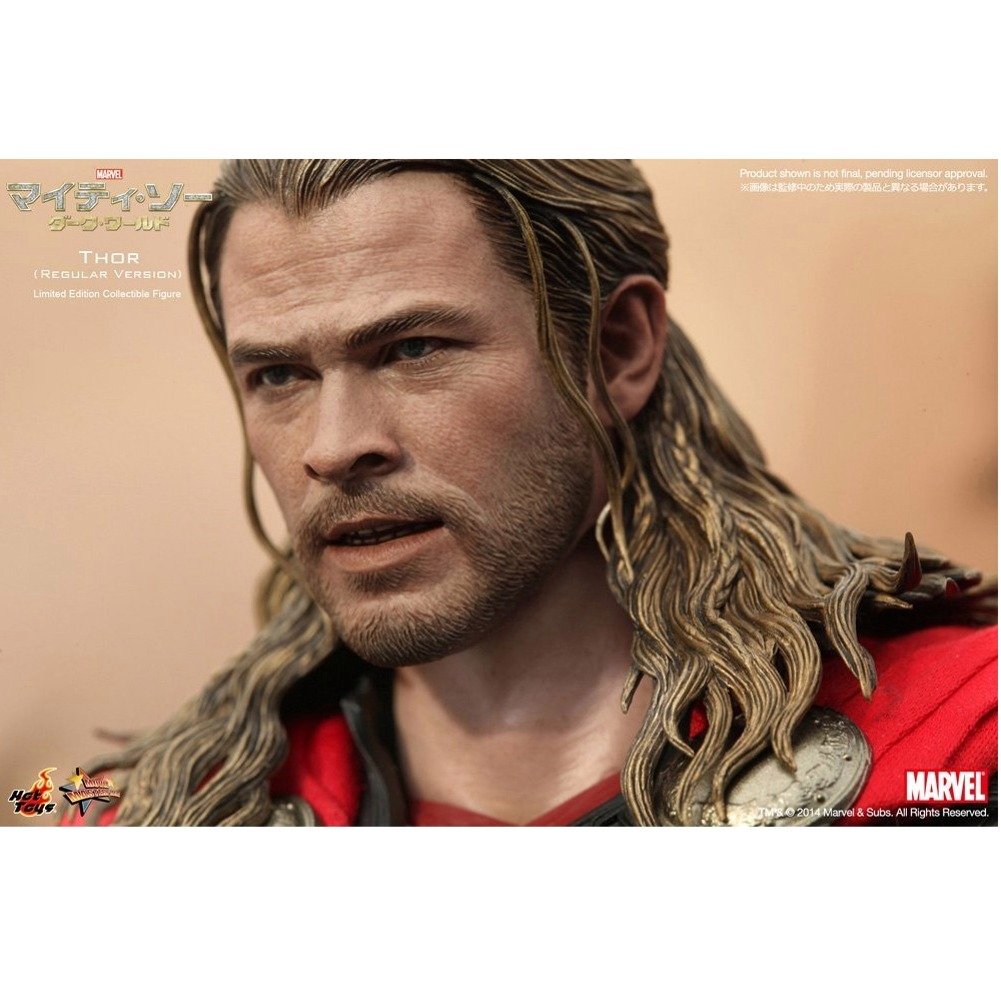 Hot Toys Thor The Dark World 1/6 Scale Collectible Figure - Marvel Movie Action Figure for Display & Collection - Perfect for Superhero Fans & Collectors