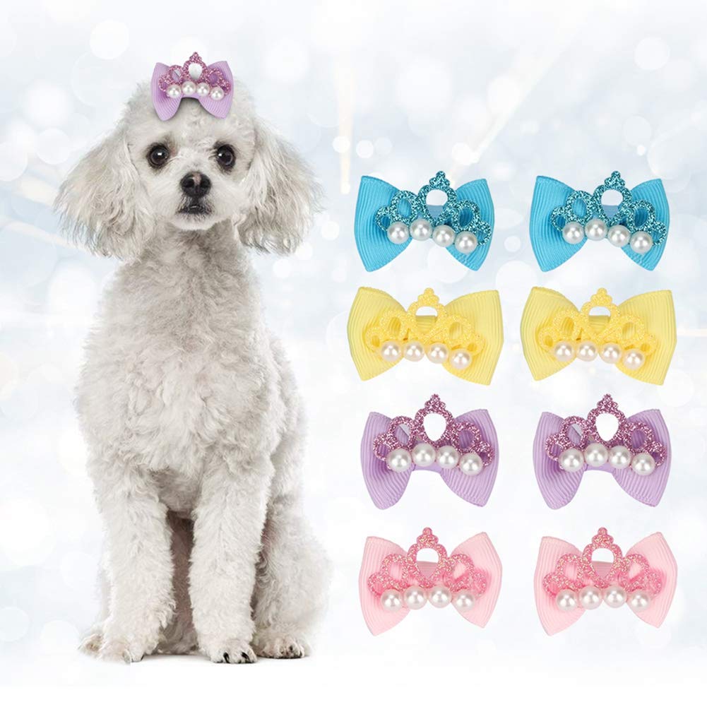 Germerse 20pcs Pet Hair Bows for Dogs & Puppies - Home & Outdoor Use