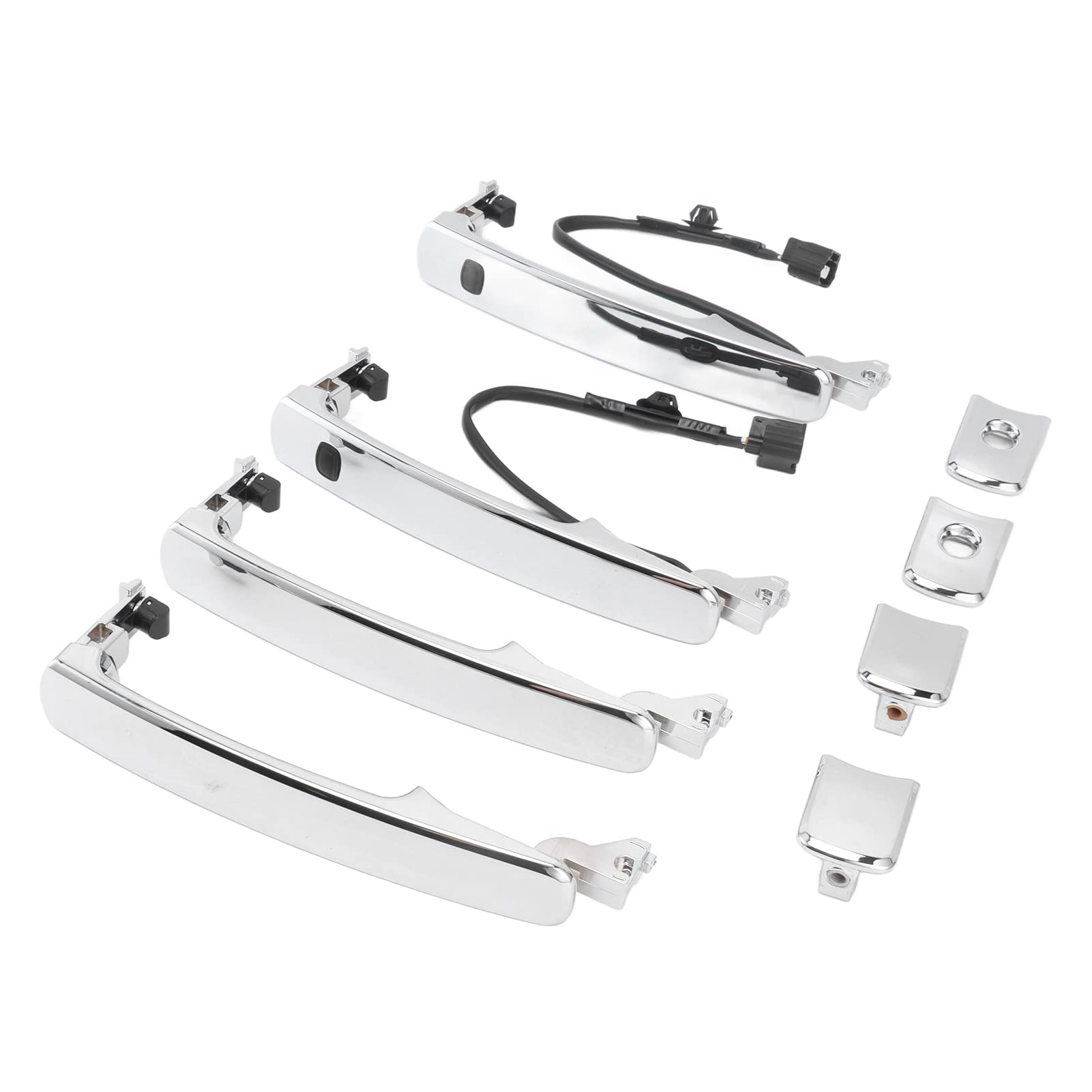 ABS Silver Car Exterior Door Handle Replacement Set (4pcs) - Compatible with Nissan Rogue & Murano - Durable Outer Side Door Handle for Enhanced Vehicle Appearance & Easy Installation