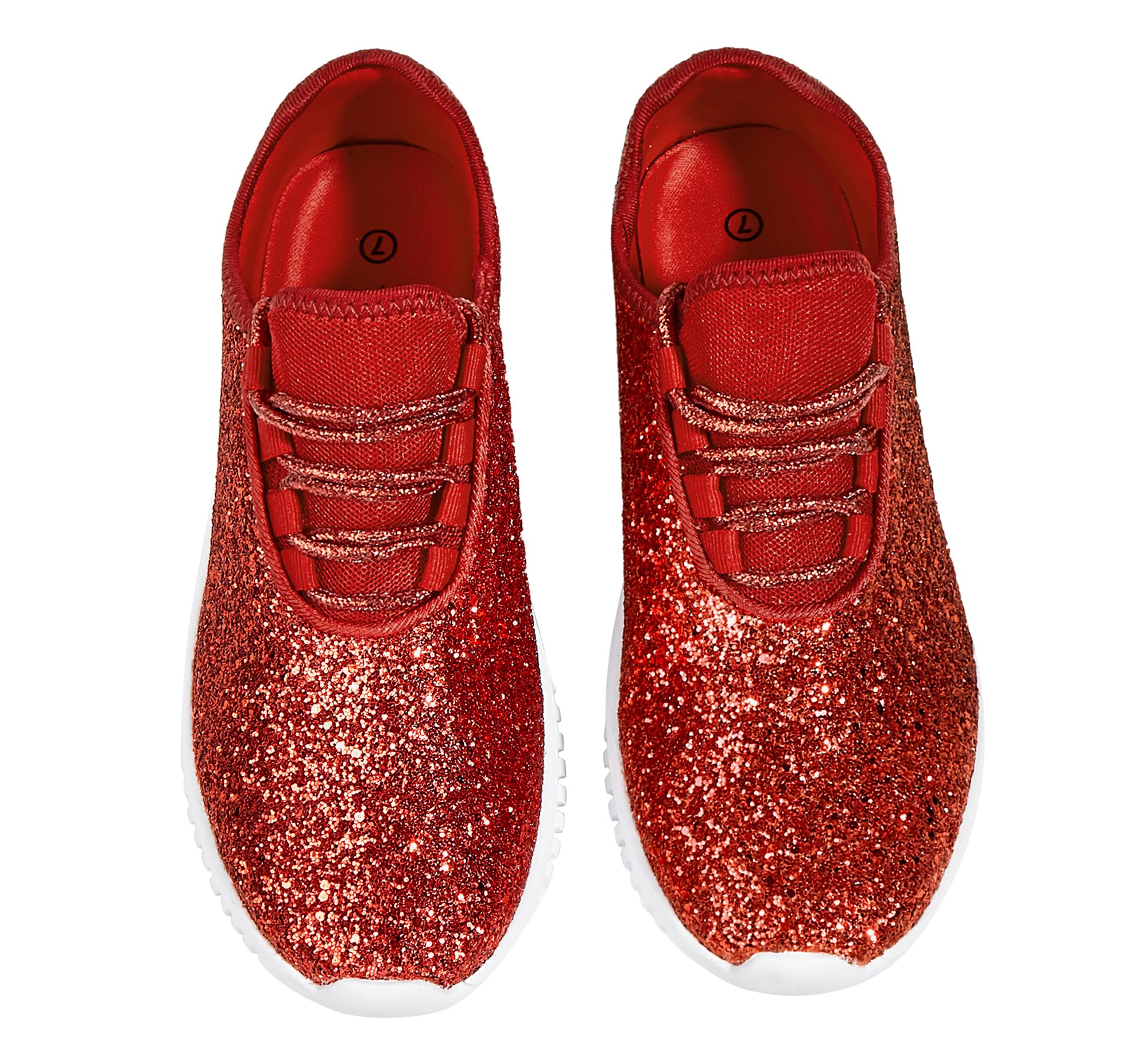 K KIP WOK Women's Fashion Glitter Sneakers - Slip On Running Shoes, Lightweight Tennis Walking Shoes for Women | Perfect for Gym, Workout, Casual Wear & Daily Walking