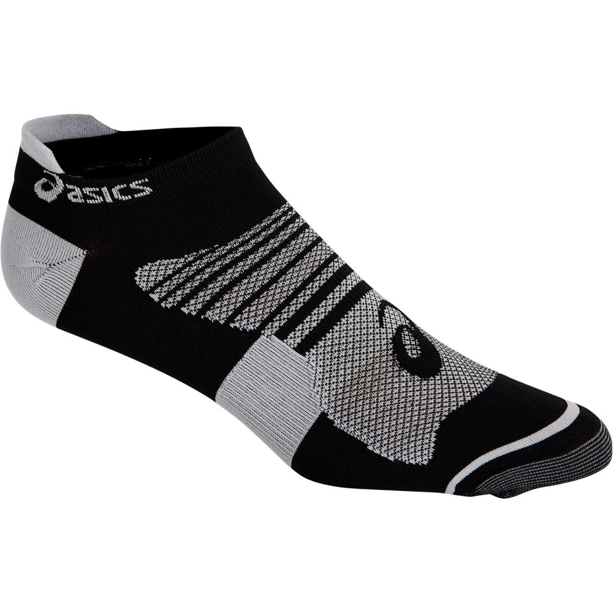 ASICS Men's Quick Lyte Plus Low Cut Athletic Socks 3-Pack - White/Perf Black - Breathable Running Socks for Gym, Sports & Everyday Comfort