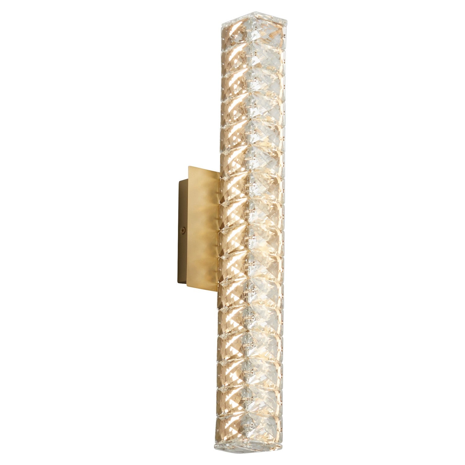 Modern Vanity LED Wall Light Fixture - Oxygen Elan 3 573 40 in Aged Brass | Bathroom Sconce Lighting for Makeup Mirror & Dressing Area