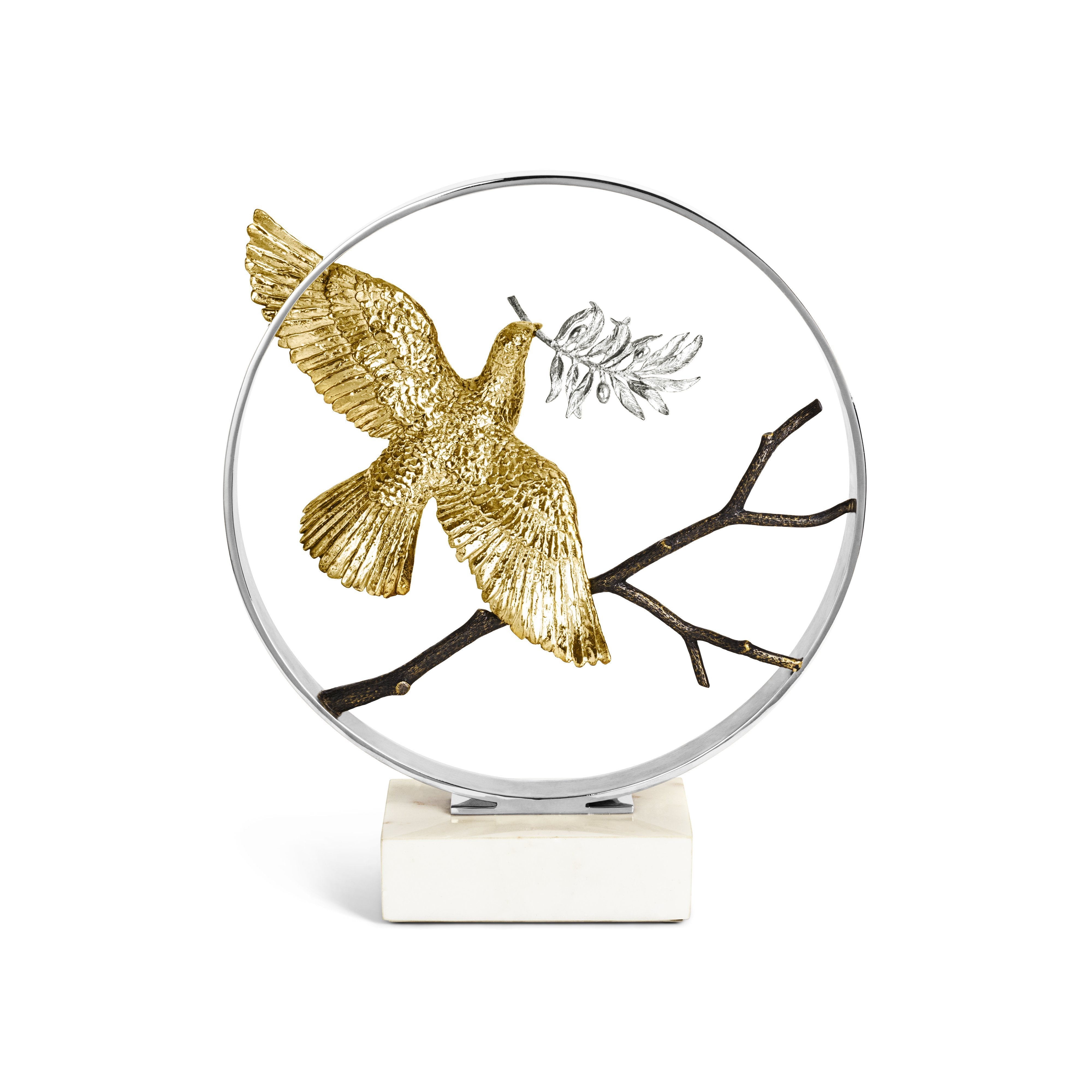 Dove 14 Moon Gate Sculpture - Elegant Garden Decor for Outdoor & Indoor Use - Perfect for Patio, Yard, and Home Décor