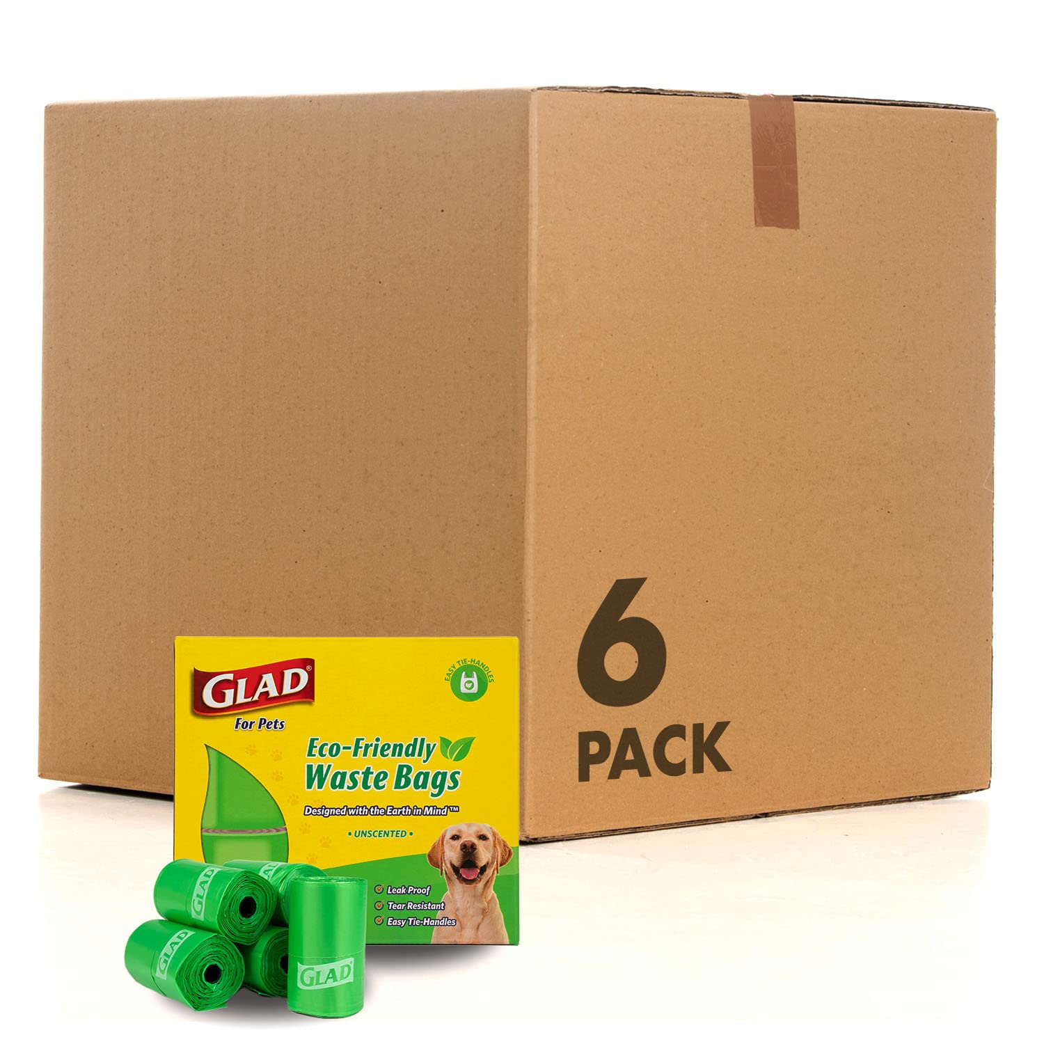 Eco-Friendly Dog Waste Bags 144 Rolls (2160 Bags) | Unscented, Leak Proof & Durable Poop Bags for All Dogs | Biodegradable Pet Cleanup Solution for Walks, Parks & Backyards