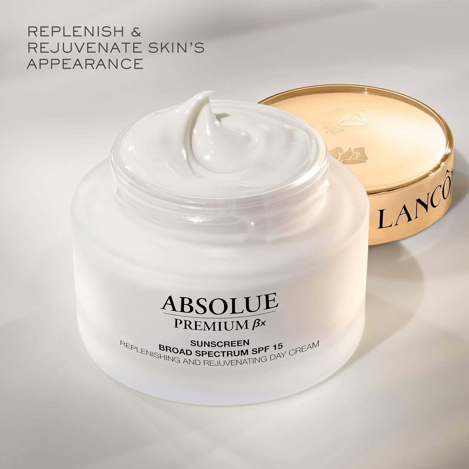 Lancôme Absolue Premium Bx Day Cream SPF 15 - Anti-Aging Moisturizer with Pro-Xylane & Rose Extracts | 2.5 oz | Hydrating Face Cream for Dry Skin | Perfect for Daily Skincare Routine & Sun Protection