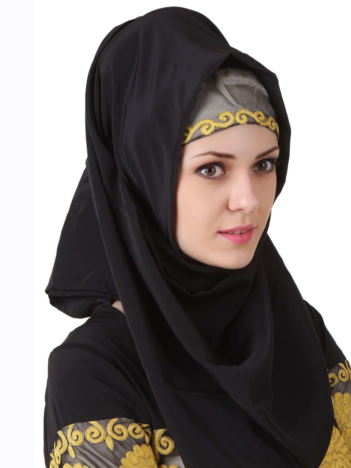 Maisah Black Nida Hijab - Modest Muslim Headscarf for Women - Perfect for Daily Wear, Prayer & Special Occasions