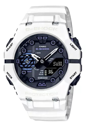 Casio G-Shock GAB001SF-7A White Digital Watch for Men - Durable, Shock-Resistant & Waterproof - Perfect for Outdoor Sports, Work & Daily Wear