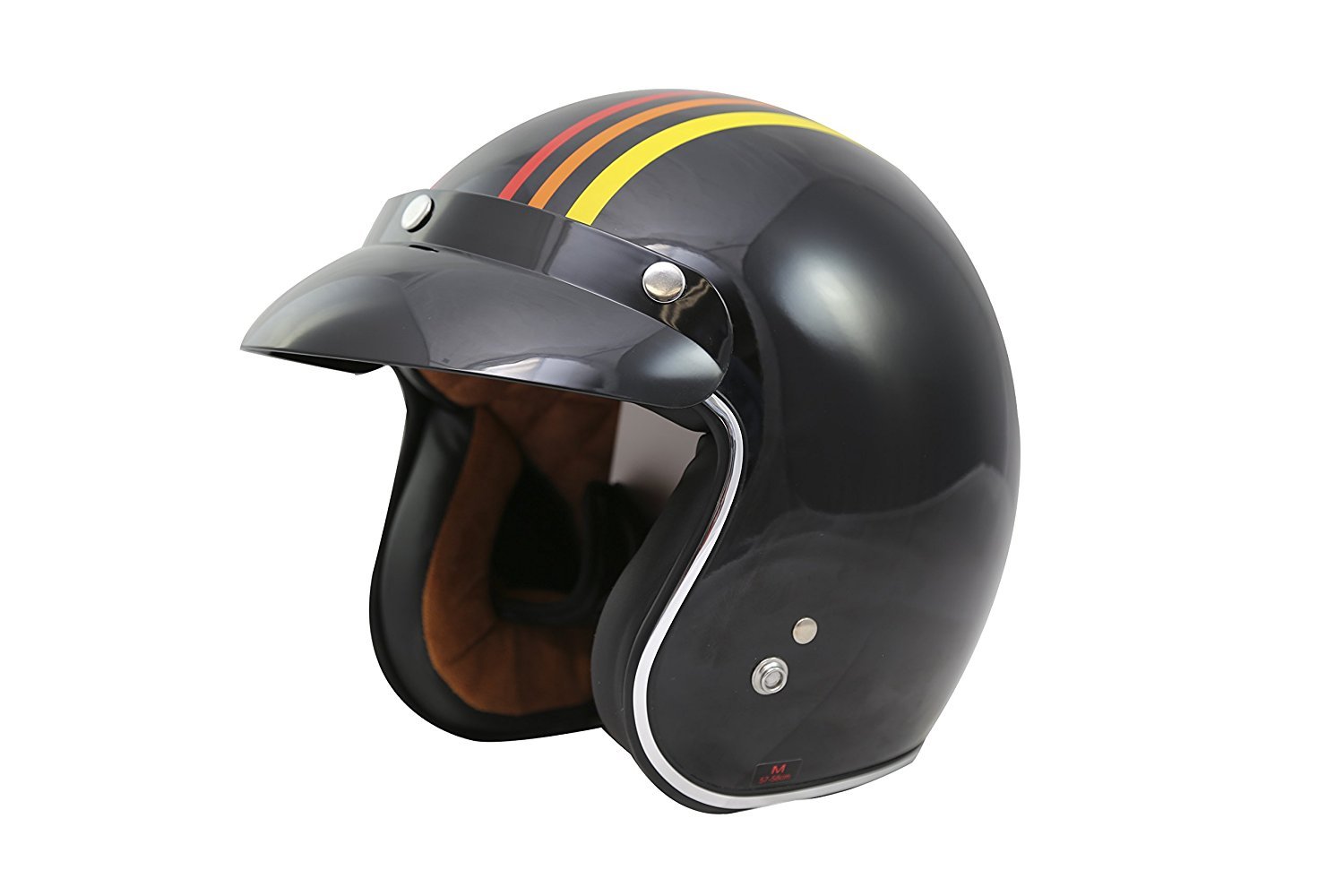 TORC Unisex Adult 3/4 Open Face Motorcycle Helmet with Cool Graphics - Perfect for Cruiser, Scooter & Vintage Bike Riders